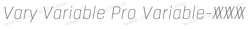 Vary Variable Pro Variable字体转换